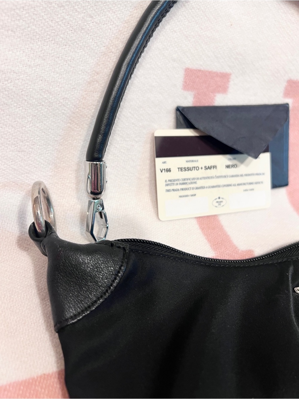 Prada⭐️🌟Black Nylon Shoulder Hobo with Silver Hardware! - Picture 7 of 16